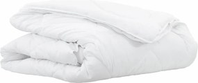 vidaXL Κουβέρτα 2 σε 1 Λευκό 220 x 155 x 10 εκ Πολυεστέρας