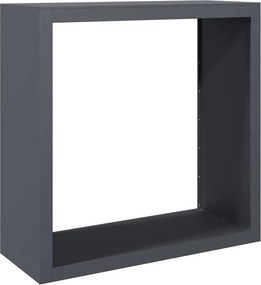 vidaXL Ράφι Καυσόξυλων Ανθρακί 100x40x100 εκ. Ατσάλινο