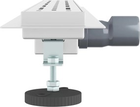 vidaXL Εκροή ντους με σχέδιο γραμμής Ασημί 70 cm Ανοξείδωτο Ατσάλι 304