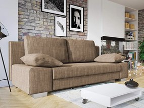 Καναπές κρεβάτι Comfivo 145, Λειτουργία ύπνου,  Αποθηκευτικός χώρος, 200x87x77cm, Πόδια: Μέταλλο, Πλαστική ύλη