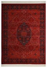 Χαλί (133x190) Royal Carpet Afgan 316A D.Red Black