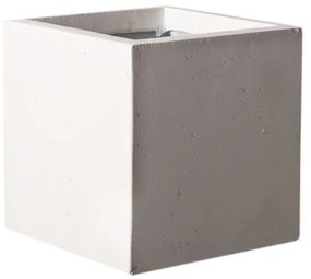 Γλάστρα Πήλινη Τετράγωνη Rocky Γκρι Ανοιχτό XL 50x50x50 εκ. D-5050-8 Supergreens-D-5050-8-Γκρι D-5050-8