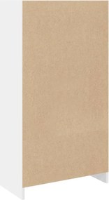 vidaXL Βιβλιοθήκη Λευκή 57x28,5x107,5 εκ. από Επεξεργασμένο Ξύλο