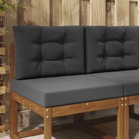 vidaXL Μαξιλάρι Καναπέ Εξωτερικού Χώρου 2 pcs Ανθρακί Πολυεστέρας