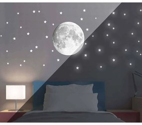 Παιδικά Φωσφοριζέ Αυτοκόλλητα Τοίχου Ango Moon 18112