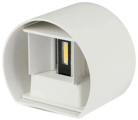 V-TAC LED επιτοίχιο φωτιστικό 5W στρογγυλό λευκό σώμα 4000K φυσικό λευκό SKU: 217091