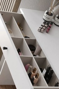 Τουαλέτα με δύο συρτάρια και τετράγωνο καθρέφτη