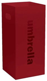 Ομπρελοθήκη Τετράγωνη 24-153 22x22x50cm Matte Bordeaux Pam&Co Stainless Steel