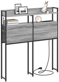vidaXL Κεφαλάρι με ράφι Γκρι sonoma 90 cm Επεξεργασμένο ξύλο