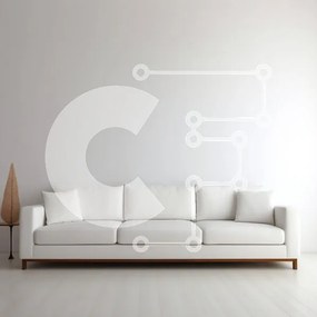 Intra Συλλεκτικό Ξύλινο Παζλ Plywood 4mm - Λευκός καναπές σε ένα όμορφα σχεδιασμένο δωμάτιο Σε Ξύλινο Κουτί - Διαστάσεις Puzzle: 10x10 cm – 25 κομμάτια