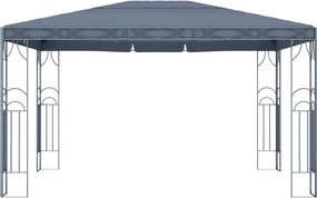vidaXL Κιόσκι με Φωτάκια LED Ανθρακί 400 x 300 εκ.