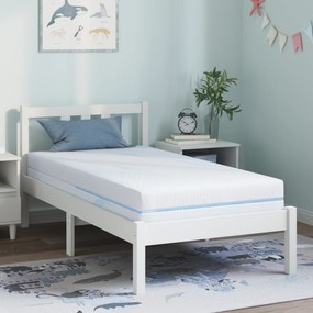 vidaXL Στρώματα Λευκό 80 x 160 cm 100% ύφασμα πολυεστέρα με τζακάρ