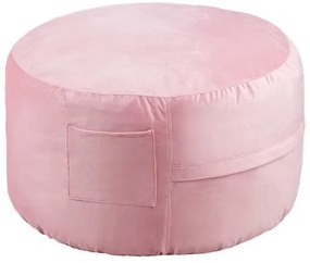 VEVOR 3 feet Round Bean Bag Chair with Removable Cover &amp; Dutch Velvet Pink