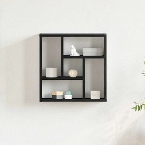 vidaXL Ράφι Τοίχου Μαύρη Δρυς 45x16x45 εκ. από Τεχνητό Ξύλο