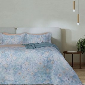 Σεντόνια VAL103 (Σετ 4τμχ) Blue Palamaiki Υπέρδιπλo 245x270cm Tencel