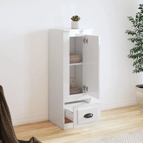 vidaXL Ντουλάπι Γυαλιστερό λευκό 36x35,5x103,5 από Επεξεργασμένο Ξύλο
