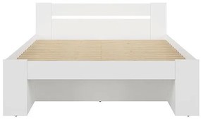 Κρεβάτι Boston K122, Διπλό, Άσπρο, 140x200, Πλαστικοποιημένη μοριοσανίδα, 146x204x86cm