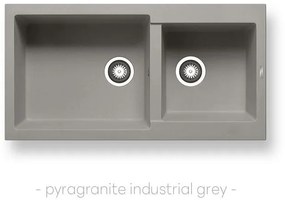 Kitchen Sink Pyragranite Alazia 96x50 cm 2B Industrial Grey