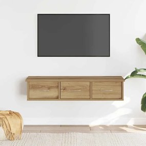 Ντουλάπι Τοίχου Αρτισιανή Δρυς 88x26x18,5 εκ Επεξεργασμένο Ξύλο - Καφέ