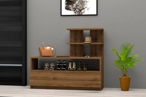 Shoe Cabinet Airy - Walnut Brown
