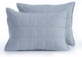 Μαξιλαροθήκες Olympia (Σετ 2τμχ) Silver Blue Nef-Nef 52X72 Cotton-Polyester