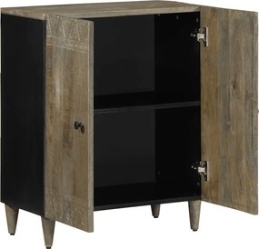 vidaXL Sideboard ανοιχτό γκρι 60x33,5x75 cm μασίφ ξύλο Mango