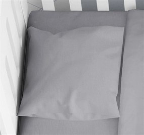 Μαξιλαροθήκη Μονόχρωμη Βαμβακερή Bebe 35x45εκ. Solid 495 Dark Grey DimCol