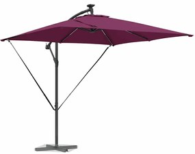 vidaXL Ομπρέλα Cantilever Banana Μπορντό 249 x 249 x 250 εκ.