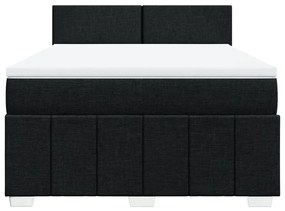 ΚΡΕΒΑΤΙ BOXSPRING ΜΕ ΣΤΡΩΜΑ ΜΑΥΡΟ 140X200 ΕΚ. ΥΦΑΣΜΑΤΙΝΟ 3287086