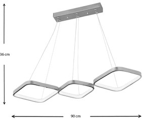 ΦΩΤΙΣΤΙΚΟ ΟΡΟΦΗΣ LED EUGENE MEGAPAP ΜΕΤΑΛΛΙΚΟ ΧΡΩΜΑ ΛΕΥΚΟ 90X32X36ΕΚ.