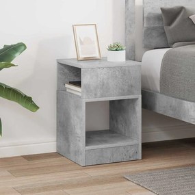 vidaXL End Table Σκυρόδεμα Γκρι 30,5 x 30 x 45 εκ Επεξεργασμένο ξύλο
