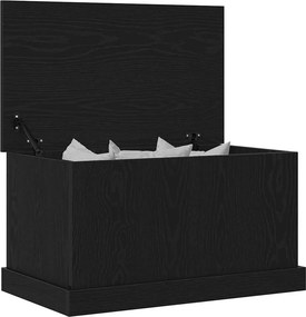 vidaXL Κουτί αποθήκευσης Μαύρη δρυς 70 x 40 x 38 cm Επεξεργασμένο Ξύλο