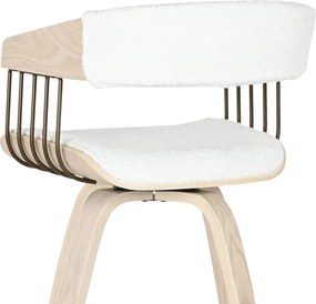 Σκαμπό Home ESPRIT Λευκό Ξύλο 51,5 x 47,5 x 94,5 cm