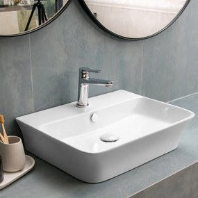 Karag LT2259 Επικαθήμενος Νιπτήρας Πορσελάνης 56x41.5x12.5cm Λευκός