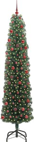 vidaXL Τεχνητό Χριστουγεννιάτικο Δέντρο με 300 LED Πράσινο 210 cm