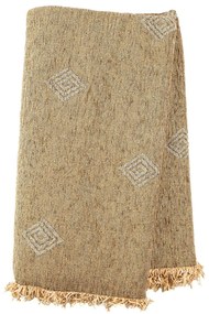 Ριχτάρι Σενίλ Ζακάρ Spira Beige Μονοθέσιο