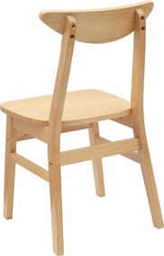 vidaXL Καρέκλες φαγητού 2 pcs Φυσικό 42 x 47.5 x 81 εκ