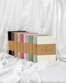 Βαμβακερό Σεντόνι με Λάστιχο Daker - Μονή - 100x200+32cm , Μαύρο