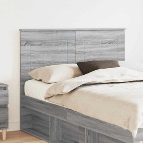 vidaXL Κεφαλάρι Γκρι Σονομά 100 cm Μηχανικά επεξεργασμένο ξύλο