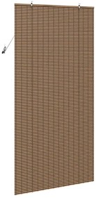 vidaXL Ρολό Παραθύρου Γεωμετρικό Καφέ 110 x 220 cm Μπαμπού