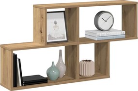 vidaXL Ράφι Τοίχου για Τεχνίτης Δρυς 100x18x53 εκ. Μοριοσανίδα
