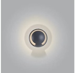 Απλίκα Φωτιστικό Τοίχου 6W LED 3000K Αλουμίνιο Luma Lighting-350-01427-17-black-Μαύρο 350-01427-17-black