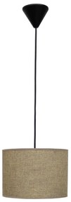 Φωτιστικό Οροφής 14-0144 1/Ε27 Με Αμπαζούρ Φ20x100cm ΗΚ-06 Sand Heronia