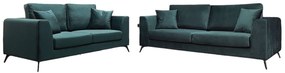 Σετ διθέσιος/τριθέσιος καναπές Kran, πράσινο σκούρο, 220x95cm-180x95cm, DIM1234