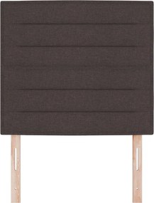 vidaXL Κεφαλάρι Σκούρο Καφέ 100 cm ύφασμα