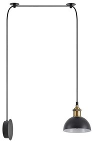 Φωτιστικό Τοίχου Adept 77-8898 50x15x300cm 1xE27 60W Black-Gold Homelighting