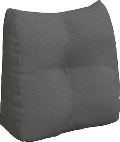 vidaXL Μαξιλάρι Πλάτης Σκούρο Γκρι 45 x 50 x 24 cm ύφασμα