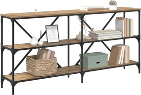 vidaXL Τραπέζι κονσόλας Artisan Oak 160 x 30 x 75 εκ