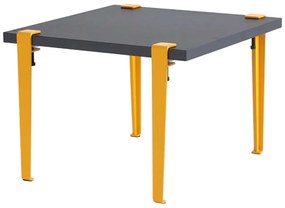 Τραπέζι Σαλονιού Halicheron 631LGG1209 60x45cm Anthracite-Yellow