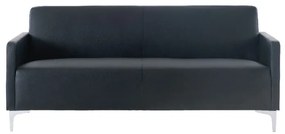 STYLE Καναπές Σαλονιού Καθιστικού, 2Θέσιος, Pu Μαύρο K/D  112x71x72cm [-Μαύρο-] [-PU - PVC - Bonded Leather-] Ε948,22